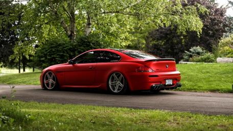 Stunning Red Luxury BMW Coupe Wallpaper wallpaper