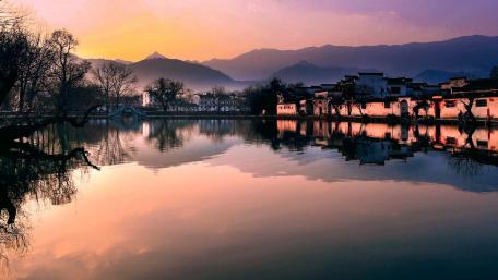 Hongcun Sunrise wallpaper
