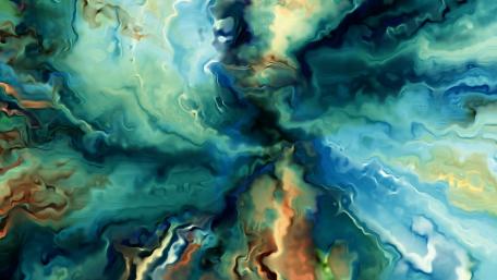 Oil painting wallpaper