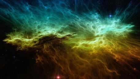 Cosmic Dance of Vibrant Nebulae wallpaper