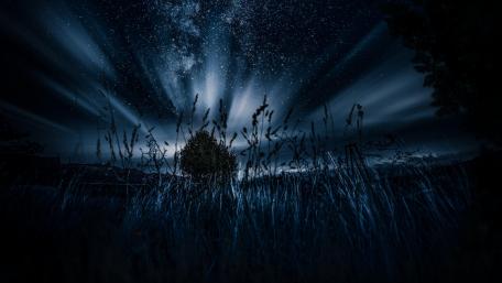 Strange lights in the darkness wallpaper