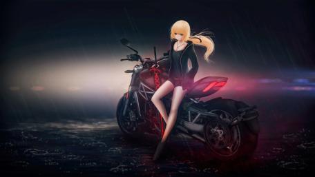 Midnight Rider in the Rain wallpaper