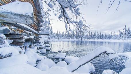 Lake Äkäslompolo wallpaper