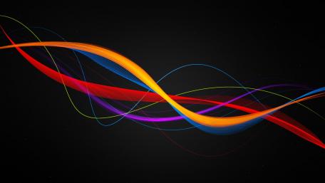 Vibrant Lines Dance in the Dark wallpaper