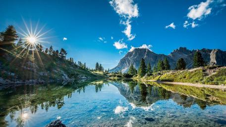 Lago di Limides Lake wallpaper