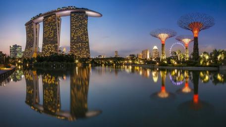 Singapore cityscape wallpaper
