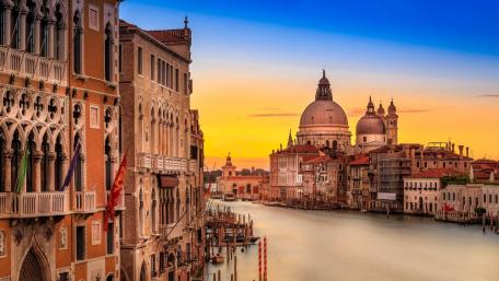 Grand Canal in the sunset wallpaper