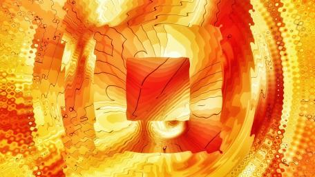 Orange heat wallpaper