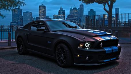 Nighttime Elegance with Ford Mustang Shelby wallpaper