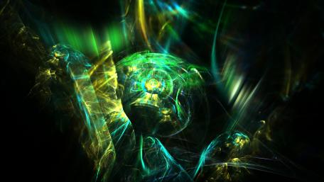 Jungle digital fractal art wallpaper