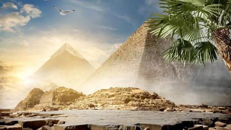 Egyptian pyramids wallpaper