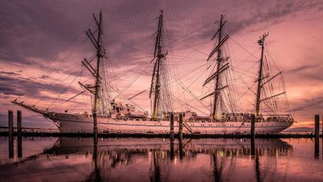 East Indiaman sailing ship wallpaper