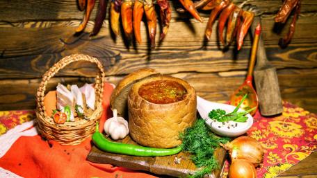 Borscht in bread wallpaper