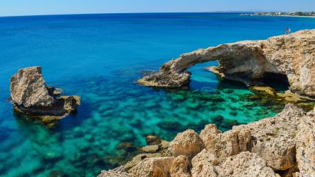 Love Bridge at Cape Greco (Cyprus) wallpaper