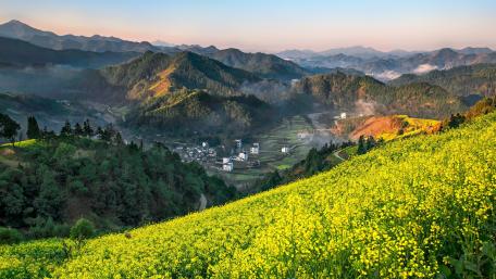 Mountain villages wallpaper