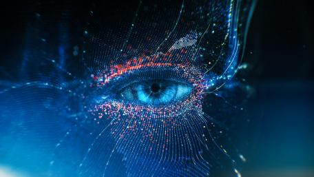 Blue eye - Digital art wallpaper
