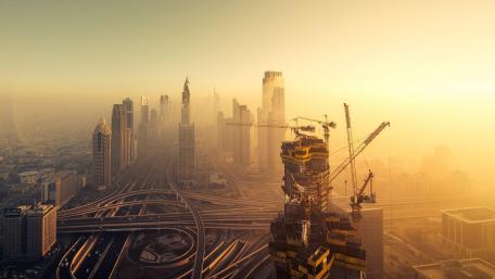 Construction in Dubai wallpaper