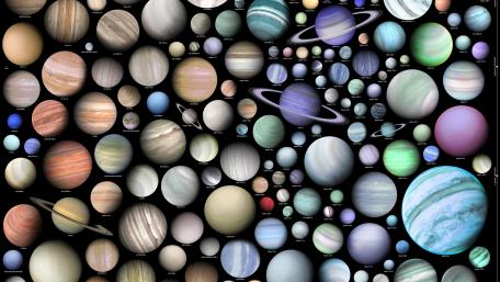 行星图 (Planet map) wallpaper