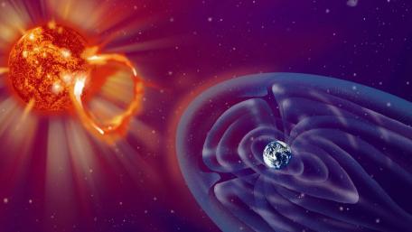 太阳耀斑爆发  (Solar flare burst) wallpaper