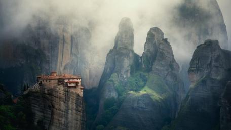 Roussanou Monastery (Meteora, Greece) wallpaper