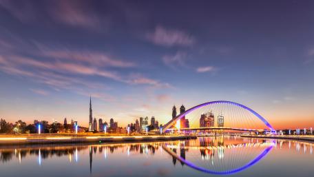 Dubai Water Canal - Tolerance Bridge wallpaper