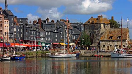 Honfleur port wallpaper