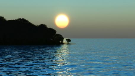 Calm sunrise wallpaper