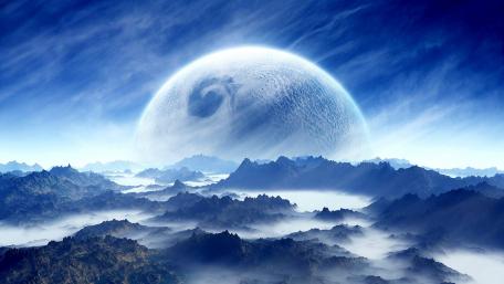 Majestic Fantasy World Beyond Earth wallpaper