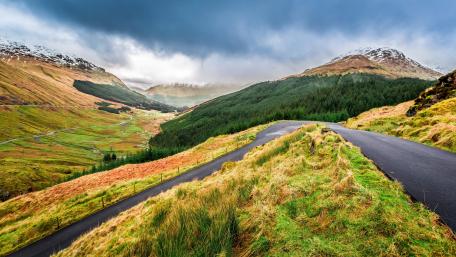 Scotland fields wallpaper