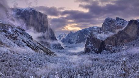 Yosemite Valley Tunnel View wallpaper
