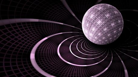 Mystical Spheres in Digital Spin wallpaper