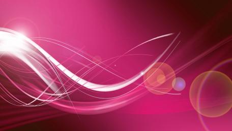 Vibrant Pink Abstract Design with Curves and Circles wallpaper