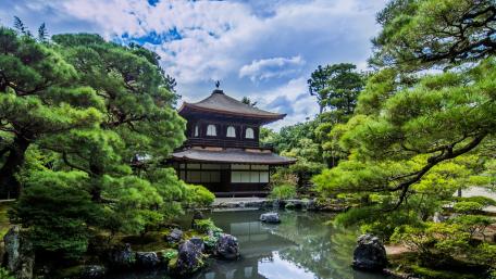 Ginkaku-ji Zen temple, Japan wallpaper