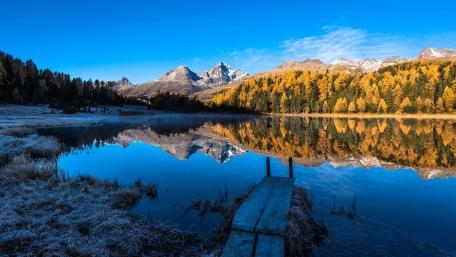 Lake Staz, Switzerland wallpaper