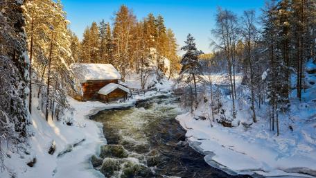 Stream in Kuusamo, Finland wallpaper