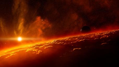 Radiant Horizon of an Alien World wallpaper