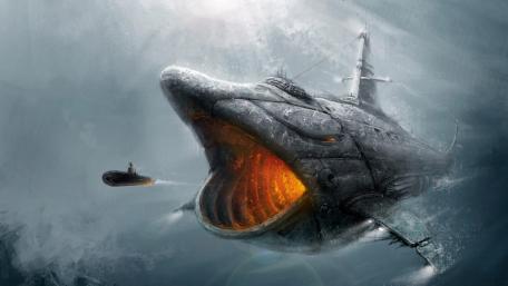 Underwater fantasy art wallpaper