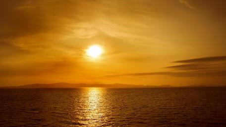 Orange sunset wallpaper