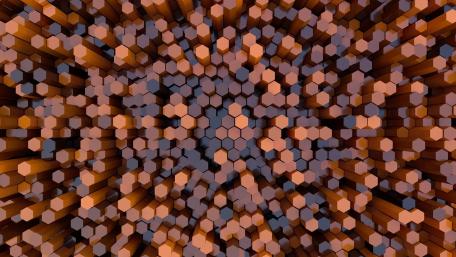 Hexagonal Depths in Abstract Design wallpaper