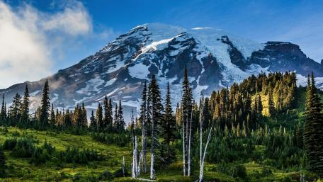 Nisqually Glacier, Mount Rainier National Park wallpaper