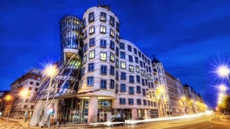 Prague's Dancing House wallpaper