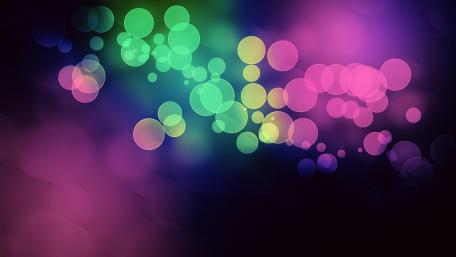 Colorful bokeh lights abstraction wallpaper
