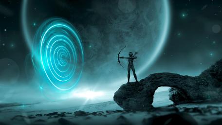 The gate of time and space wallpaper