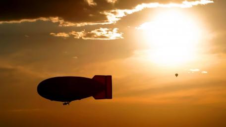 Zeppelin airship wallpaper