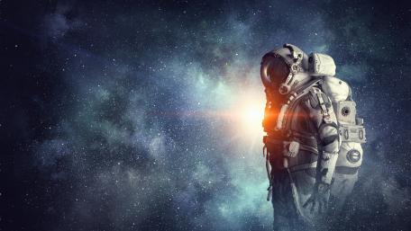 Astronaut fantasy space art wallpaper