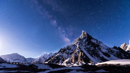 Mitre peak in Karakorum Mountains wallpaper