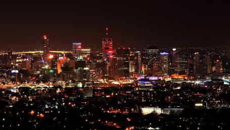 Brisbane skyline at night wallpaper