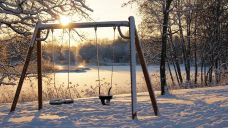 Winter Wonderland in the Park wallpaper
