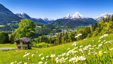 Berchtesgaden at spring (Bavaria, Germany) wallpaper