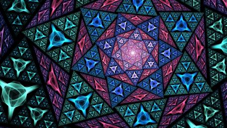 Mosaic abstract art wallpaper